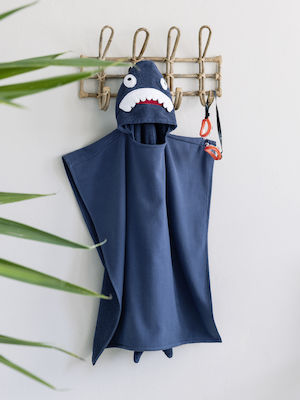 Nima Kids Beach Poncho Sharks Blue