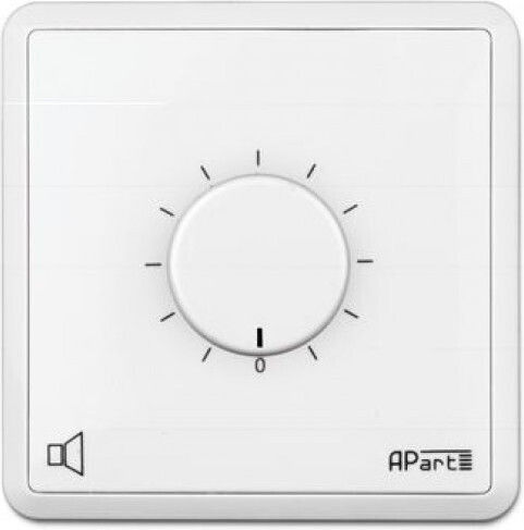Apart Audio Πρίζα Ρυθμιστής Έντασης με Πλαίσιο σε Λευκό χρώμα EVOL120