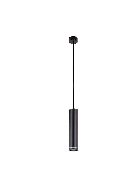 TK Lighting Pendant Light Black with Socket GU10 5.5x130cm