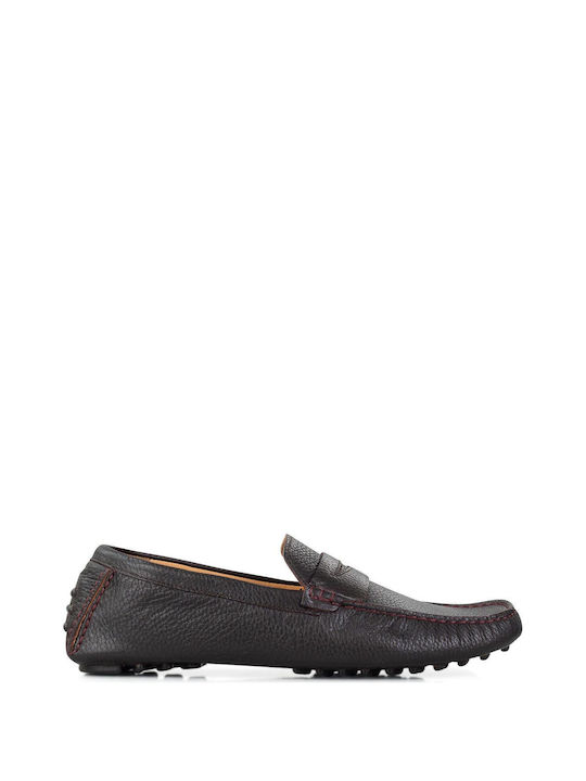 Sigotto Leder Herren Mokassins in Braun Farbe