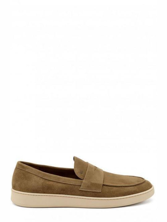 Men's Suede Loafers Tabac Brown