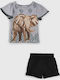 Kids' Set with Shorts Summer 2pcs White