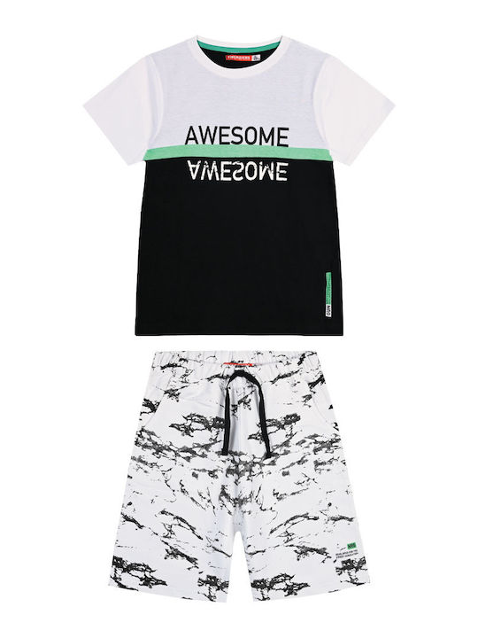 Energiers Kids Set with Shorts Summer 2pcs Blac...