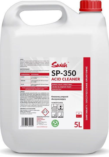 Swish Swish Sp 350 Acid Preparation Thorough Cleaning Floors Cleaning Liquid for Floor 5lt