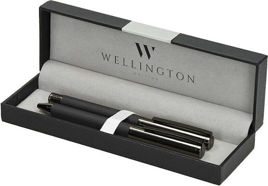 Στυλο Wellington Σετ Stamford Black Διαρκείας & Roller
