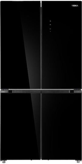 Teka Side-by-Side Refrigerator 436lt Total NoFrost H183xW83.6xD63.6cm Black RMF 75820 GBK