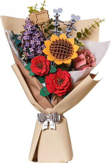 Puzzle 3d Buchet De Flori Rowood Lemn 581 Piese