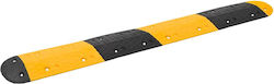 Road Sign Yellow & Black 226x32.5x4 cm Rubber 3157046