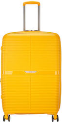 RCM Cabin Travel Suitcase Yellow with 4 Wheels Height 55cm