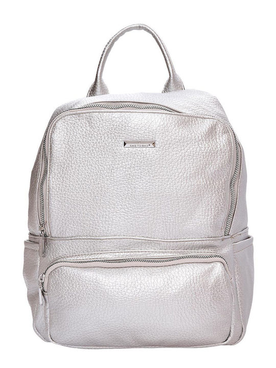 Bag to Bag Damen Tasche Rucksack Silber