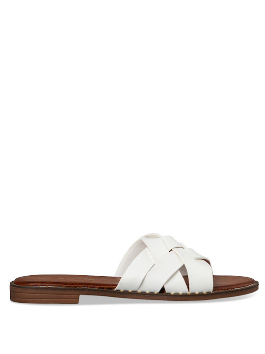 Envie Shoes Women's Flat Sandals in White Color