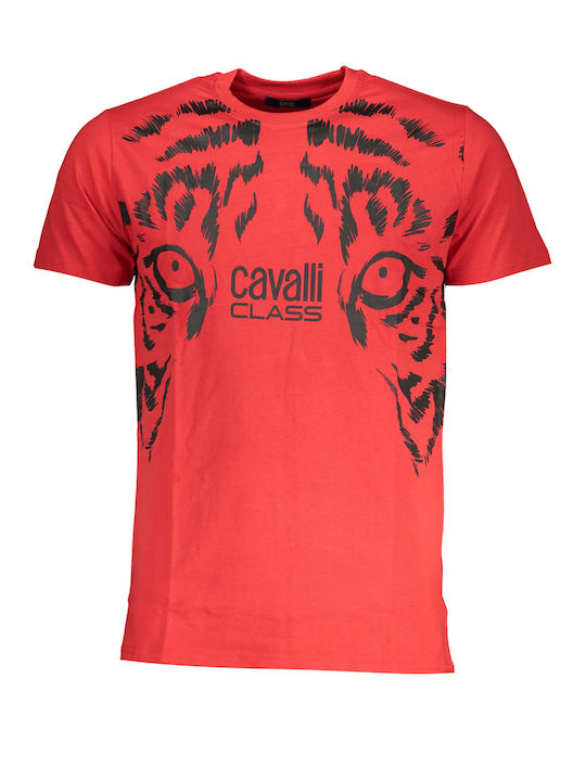 Roberto Cavalli Herren T-Shirt Kurzarm Red