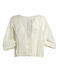 Ble Resort Collection pentru Femei Bluză din Bumbac Mânecă lungă White