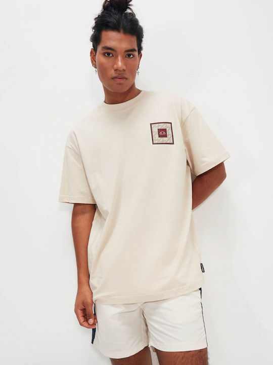 Ellesse T-shirt Bărbătesc cu Mânecă Scurtă Off White