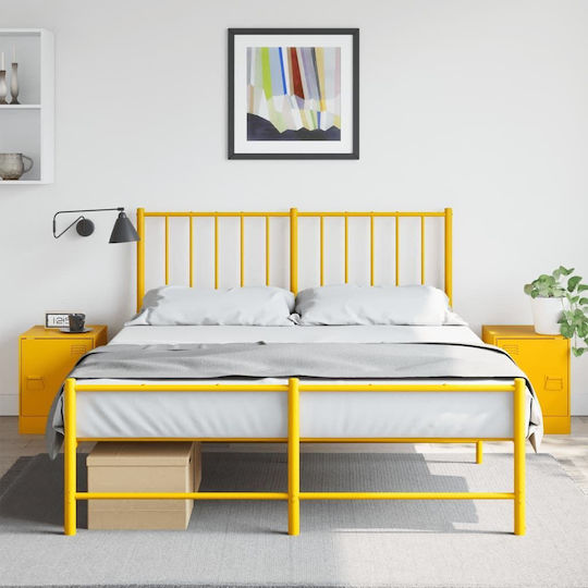 Комоди Метални Жълт 2бр 34.5x39x44см