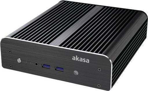 Akasa Newton S NUC Computer Case with Side Window Black