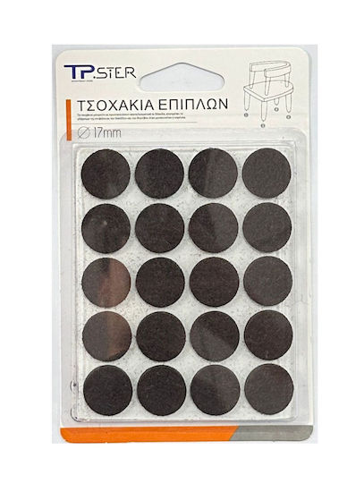 Tpster Τσοχάκια Στρογγυλά με Αυτοκόλλητο 40τμχ 34765