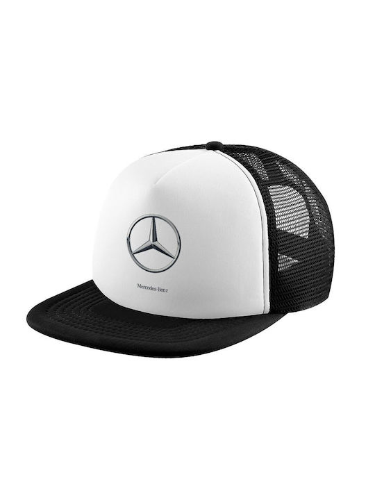 Koupakoupa Παιδικό Καπέλο Jockey Υφασμάτινο Mercedes Λευκό