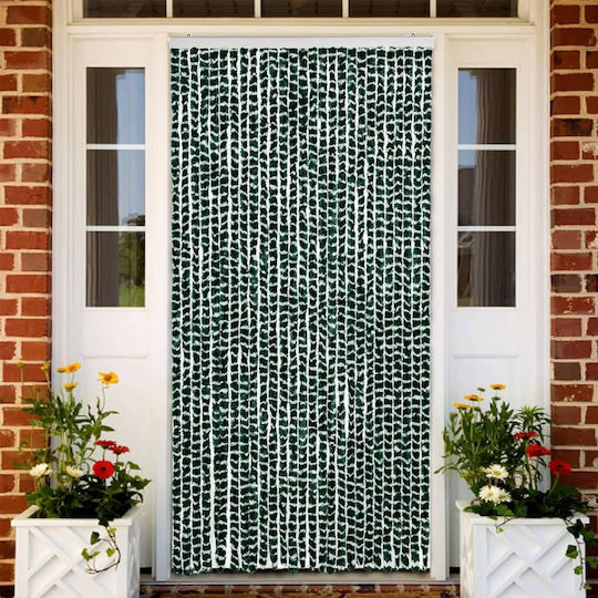 vidaXL Fabric Door Curtain Green 118x220cm 4004887