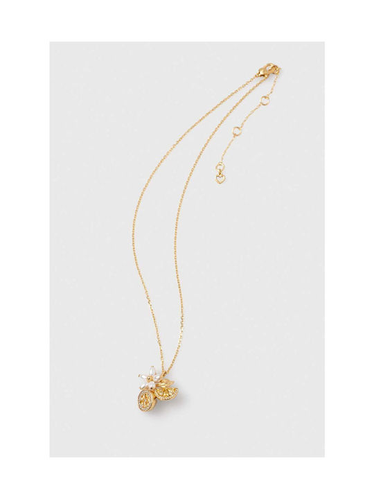 Kate Spade Necklace with Pearls & Zircon