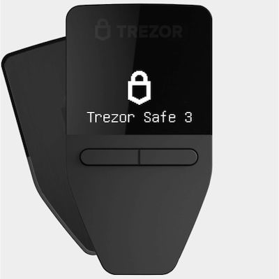 Trezor Safe 3 - Cosmic Black Cryptocurrency Wallet (SLATS3CB0)