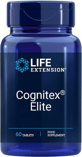 Life Extension Cognitex Elite Специална Хранителна Добавка за Памет и Концентрация 60 Таблетки