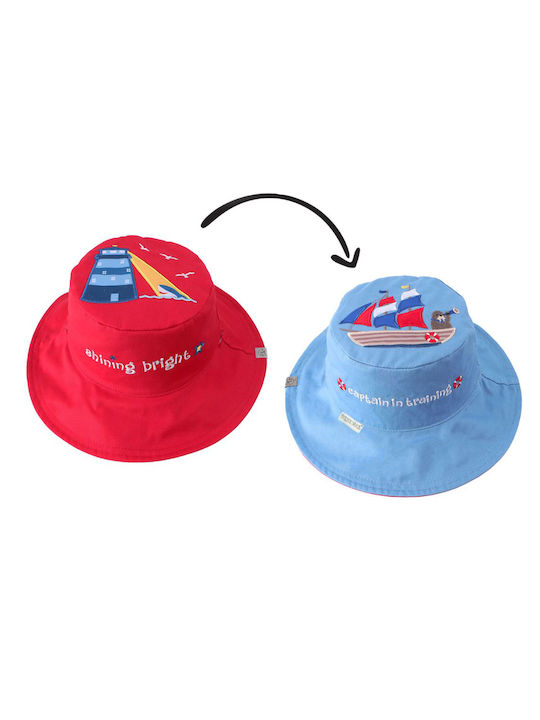 Flapjackkids Παιδικό Καπέλο Bucket Υφασμάτινο Αντηλιακό Γαλάζιο
