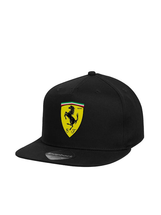 Ferrari Group Παιδικό Καπέλο Jockey Υφασμάτινο Μαύρο