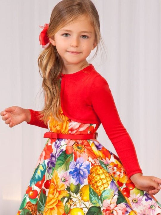 Kids Bolero Knitted Red