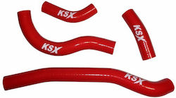 KSX Set Coliere Silențioase Motor Motocicletă pentru Honda CRF 250 Roșu