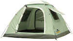 Hupa Palace Sommer Campingzelt Grün für 4 Personen 240x210x160cm