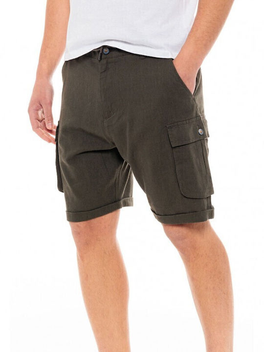 Herrenshorts Cargo Dk Green