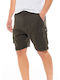 Herrenshorts Cargo Dk Green