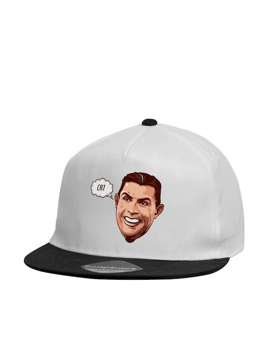 Koupakoupa Kids' Hat Fabric Cristiano Ronaldo White