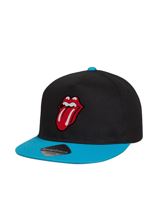 Koupakoupa Pălărie pentru Copii Tesatura Rolling Stones Kiss Negru