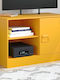 Metal TV Stand Mustard Yellow M67xD39xH44cm