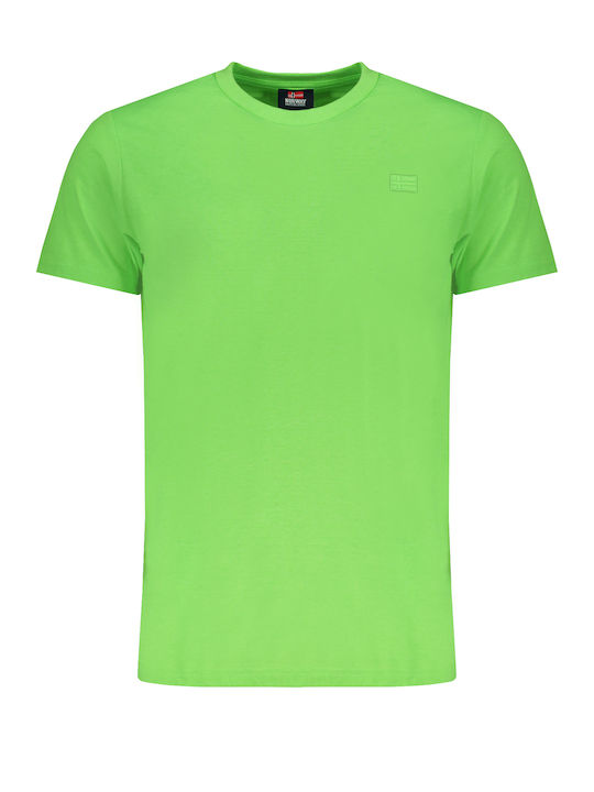 Squola Nautica Italiana T-shirt Bărbătesc cu Mânecă Scurtă Verde