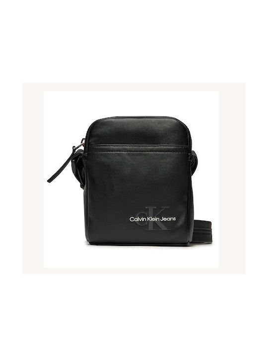 Calvin Klein Monogram Soft Geantă pentru bărbați Umăr / Crossbody Neagră