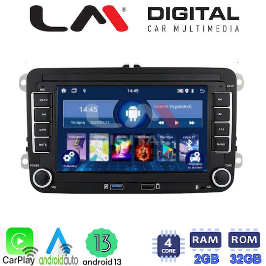 LM Digital Auto-Audiosystem für Volkswagen Jetta 2004-2015 (Bluetooth/USB/WiFi/GPS/Apple-Carplay/Android-Auto) mit Touchscreen 7"