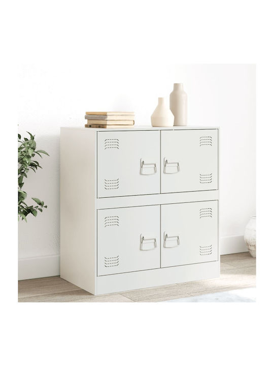 Sideboard made of Metal White 67x39x73cm