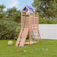vidaXL Holzturm mit Kletterfläche Braun