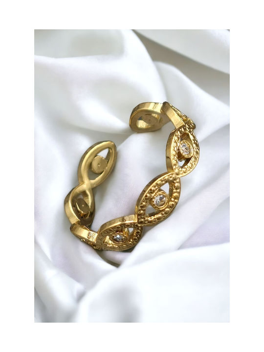 Women's Gold Plated Steel Ring