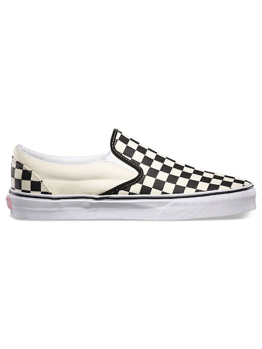 Vans Checkerboard Classic Men's Canvas Slip-Ons Black