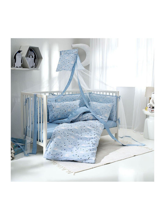 Vesta Home Arktos Πάπλωμα Κούνιας Γαλάζιο Blue 110x150cm