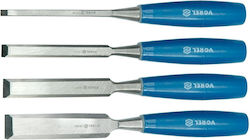 Vorel Daltă Lățime 24mm cu Plastic Mâner Set 4buc