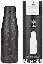 Estia Travel Flask Save the Aegean 500ml Noir Echo