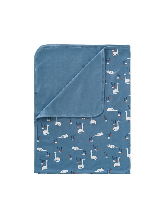 Fresk Blanket Nursery Swaddling Blankets Blue Dino 80x100cm