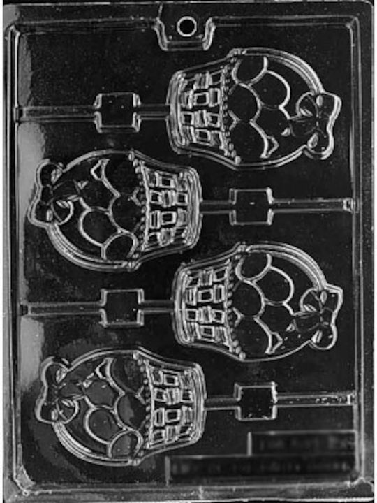 Plastic Lollipop Baking Pan Basket 8.89x8.89x6.35cm