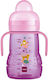 Mam Trainer+ Educational Sippy Cup Plastic with Handles Pink Better Together for 4m+m+ 220ml