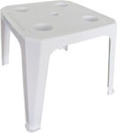 Aplastics Chair Beach White 44x38x44cm